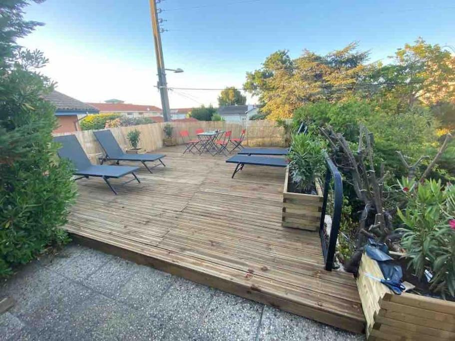 Maison A Arcachon Avec Piscine Hors-Sol Exteriör bild